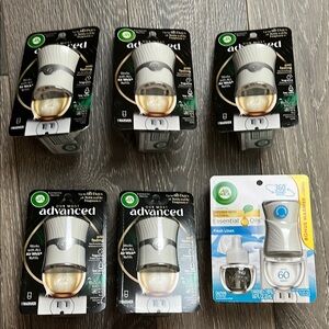 Lot of 6 NEW Airwick Plug-In Air Freshener Warmer and 1 refill